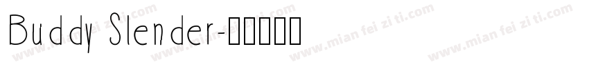 Buddy Slender字体转换